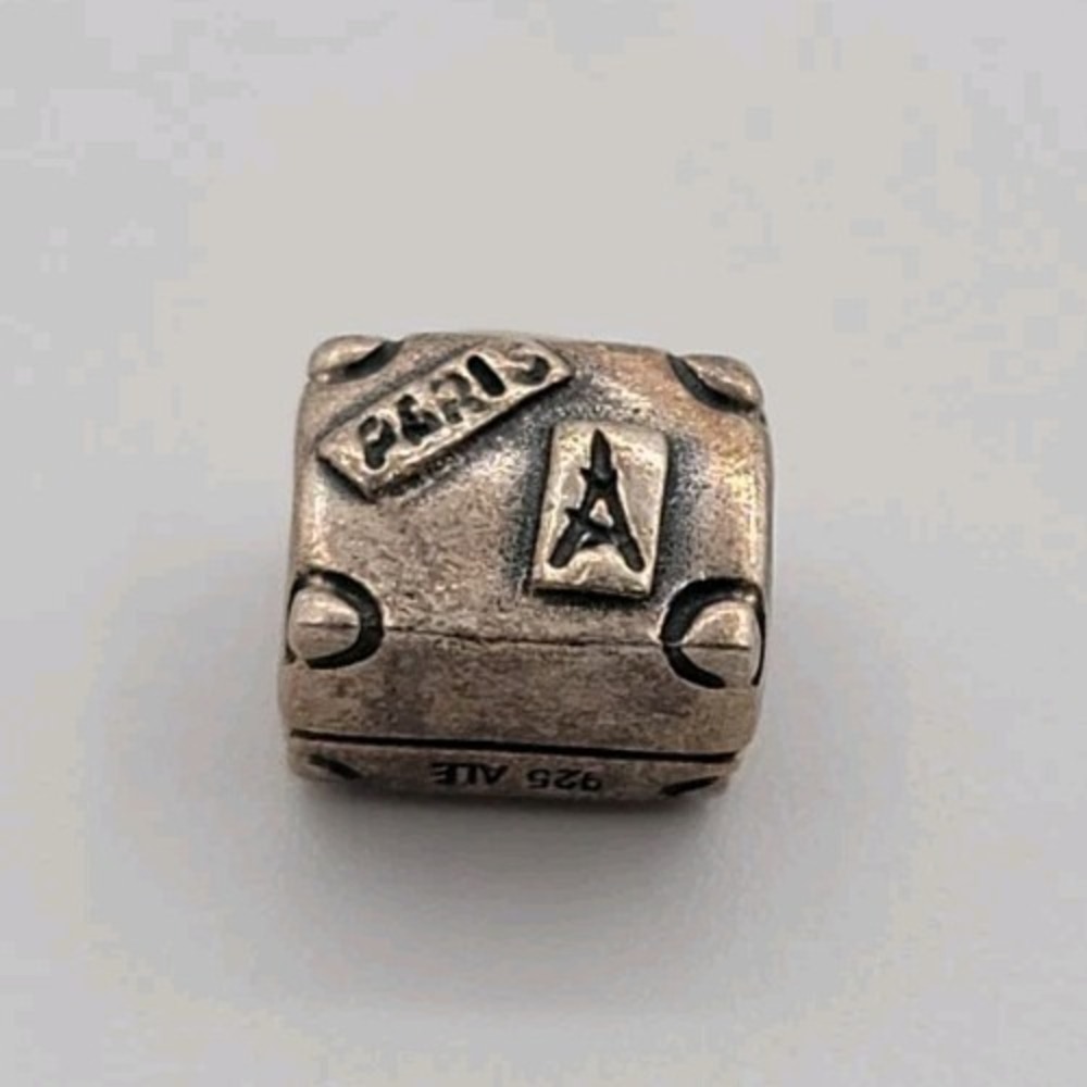 Authentic PANDORA Sterling 925 ALE Retired Suitcase Travel Charm